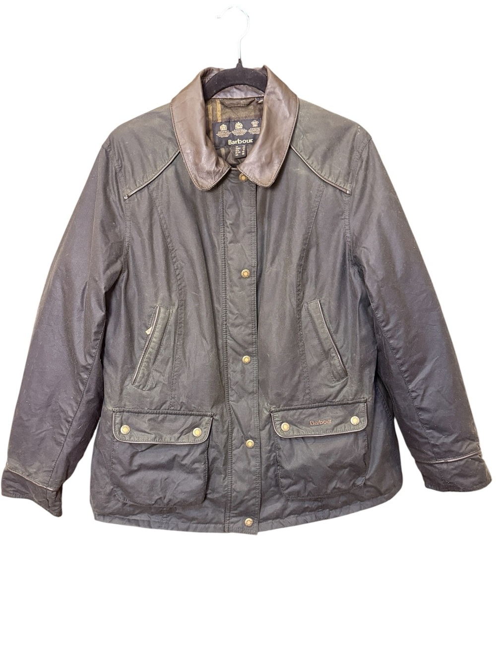 Barbour x Sam Heughan Limited Edition Waxed Cotton Jacket with Leather Trim 14